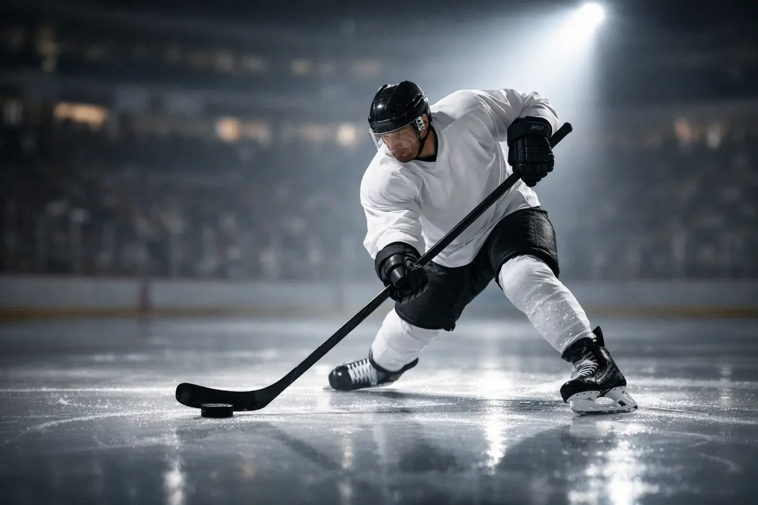 Eishockey-Spieler schießt auf das Tor – Prop Bets und Spielerwetten