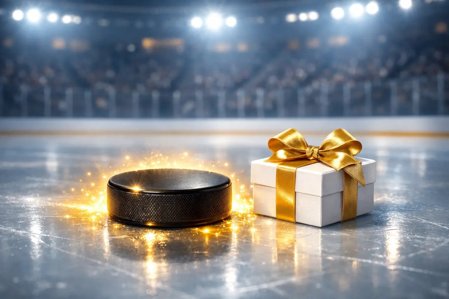 Eishockey-Puck mit symbolischem Bonus – Willkommensangebote und Quotenboosts
